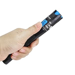 Visual Fault Locator, Red Light Pen Fiber Optic Cable Tester Meter, Cable Test Equipment Suitable for 2.5 mm Connector, Telecommunications Engineering