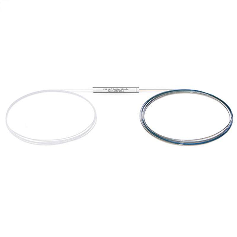 PLC Fiber Splitter 1 X 2, Steel Tube, Bare Fiber 250UM, No Connector