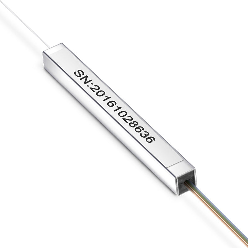PLC Fiber Splitter 1 X 8 , Steel Tube, BARE FIBER 250UM, No Connector, Singlemode