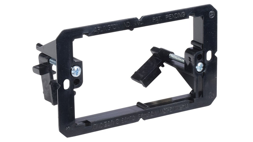 Single Gang Drywall Mounting Bracket 10PK, LOW VOLTAGE ONLY, BLK, Mudring