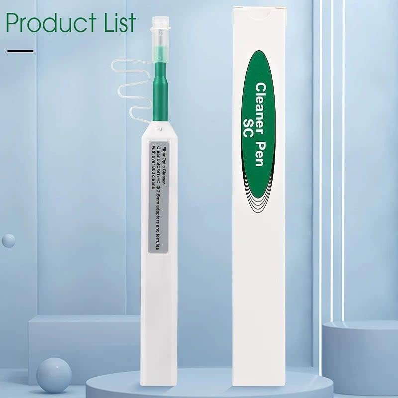 Fiber Optic Connector Cleaning Pen 800+ Clicks 5 Pack Fiber Optic Cleaner Pen for 2.5mm Ferrules SC,FC,ST,SC/APC and FC/APC