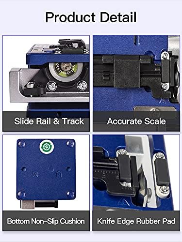 Fiber Optic Termination Tool Kit - 9 in 1 Assembly FTTH tool kit with FC-6S Cleaver, Optical Power Meter, Finder - 30km Visual Fault Locator, Optical Pliers, Cable Cutter, Stripper