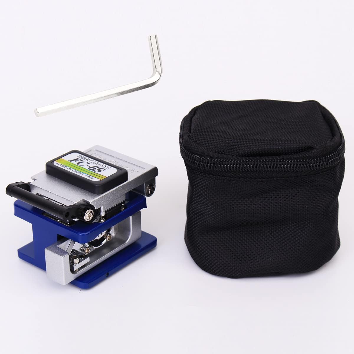 Fiber Optic Termination Tool Kit - 9 in 1 Assembly FTTH tool kit with FC-6S Cleaver, Optical Power Meter, Finder - 30km Visual Fault Locator, Optical Pliers, Cable Cutter, Stripper