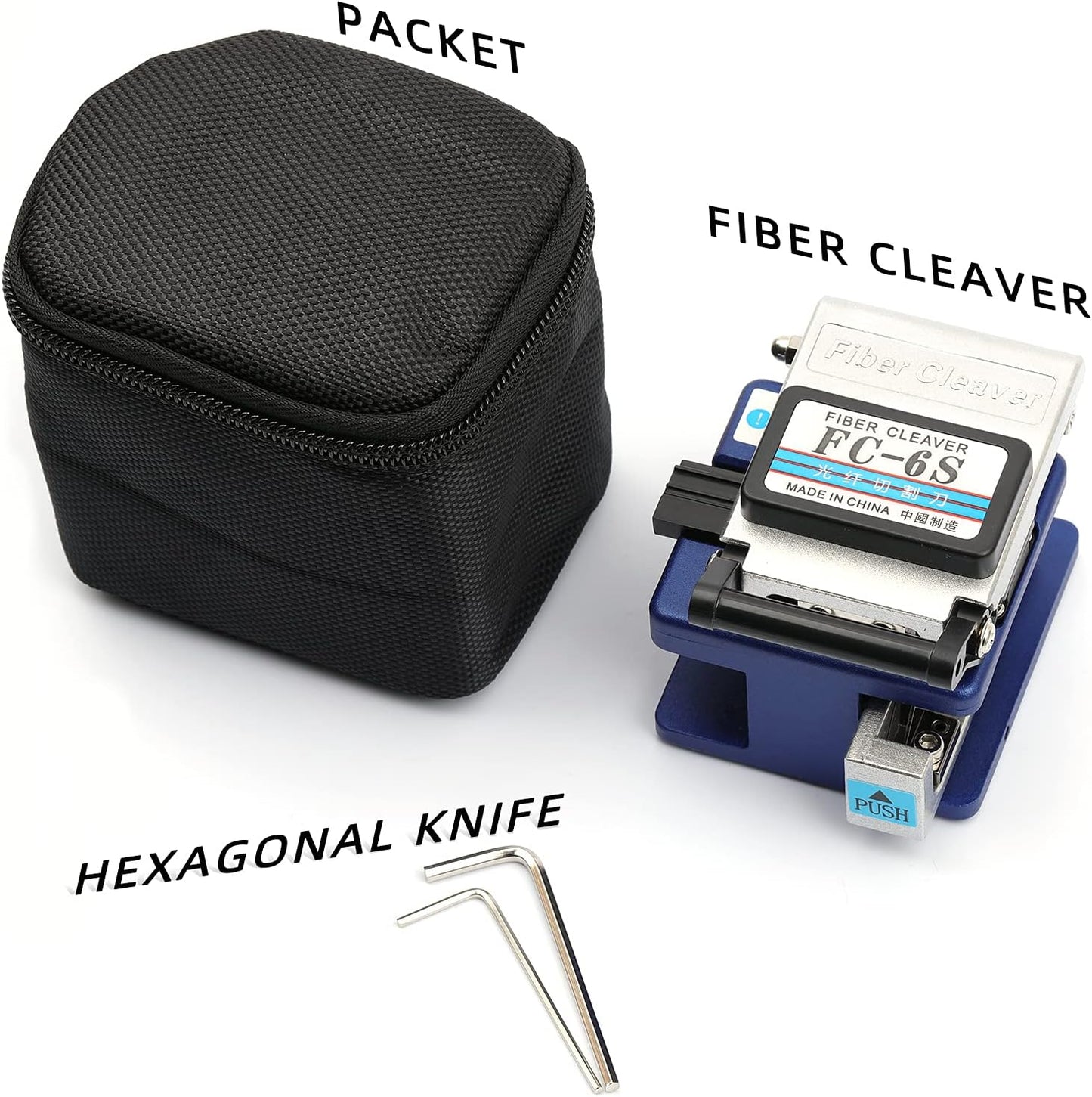 FC-6S Optical Fiber Cleaver Stripping Cutter Tool – Precision Fiber Optic Cutting Solution
