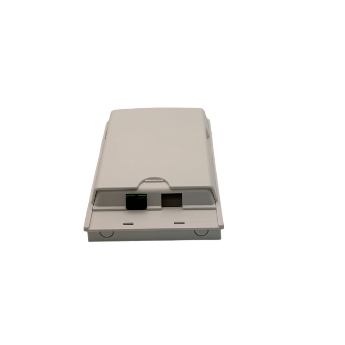 Wall Mounted Fiber Optic Terminal Box w/ 1 Bulk Head and 1 Terminated Fiber Pigtail - White