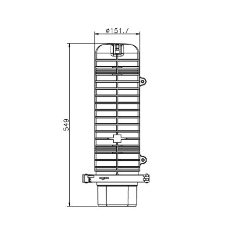 Fiber Optic Cable Enclosure 144 Core