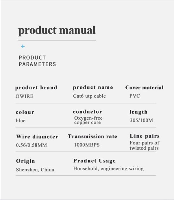 CAT 6 Cables Outdoor 1000 FT/305M BOX 8 CORE 14AWG UTP SFTP Ethernet Network LAN