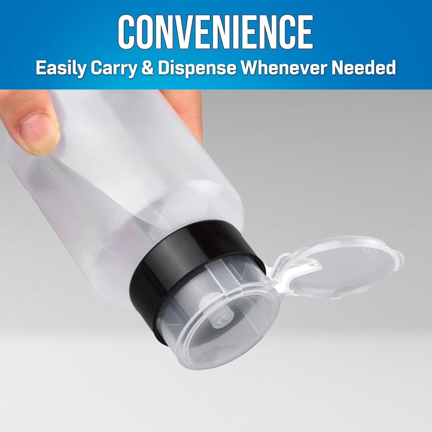 Fluid Dispenser for Isopropyl Alcohol and Other Cleaning Fluids, 220 ml