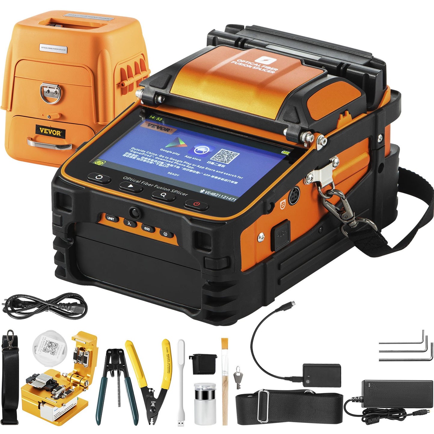Fiber Optic Fusion Splicer VEVOR AI-9 Fiber Optic Splicing Machine
