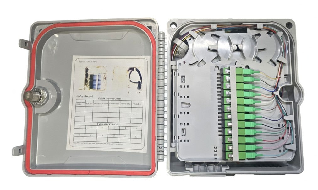 Outdoor Waterproof FTTH 24 Core ODP Fiber Optic Termination Box IP65 – FDB NAP Distribution Box | OpticBuilds