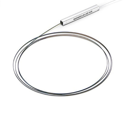 PLC FIBER SPLITTER 1 X 4 , STEEL TUBE, BARE FIBER 250UM, NO CONNECTOR, SINGLEMODE