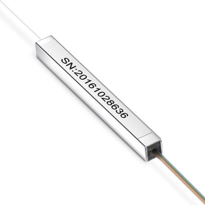 PLC Fiber Splitter 1 X 8 , Steel Tube, BARE FIBER 250UM, No Connector, Singlemode