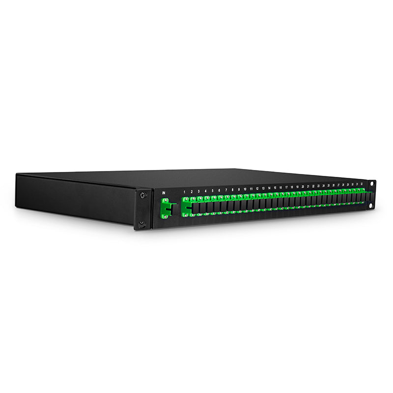 PLC Fiber Splitter 1 X 32, 1U 19” Rack Mount, SC/APC, Singlemode