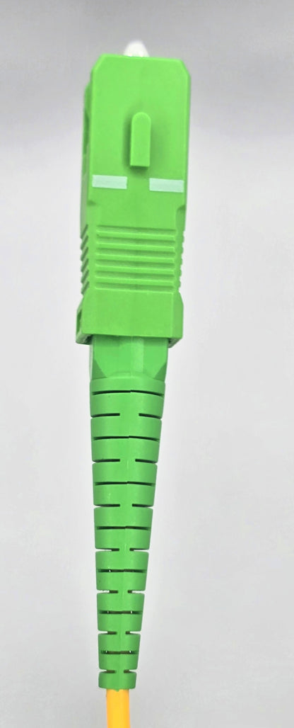 Fiber Patch Cable .5M (1FT) , 1 Fiber, SC/UPC Simplex TO SC/APC Simplex, OS2 Single Mode, Riser(OFNR), 0.9MM, Yellow