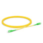 Fiber Patch Cable 1M (3FT), 1 Fiber, SC/APC Simplex TO SC/APC Simplex, OS2 Single Mode, Riser(OFNR), 0.9MM, Tight Buffered, Yellow
