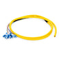 Fiber Pigtail 1.5M (5FT), LC/UPC TO UNTERMINATED, 12 Fibers, Bunch,OS2 Single Mode, Riser(OFNR), 0.9MM, Yellow
