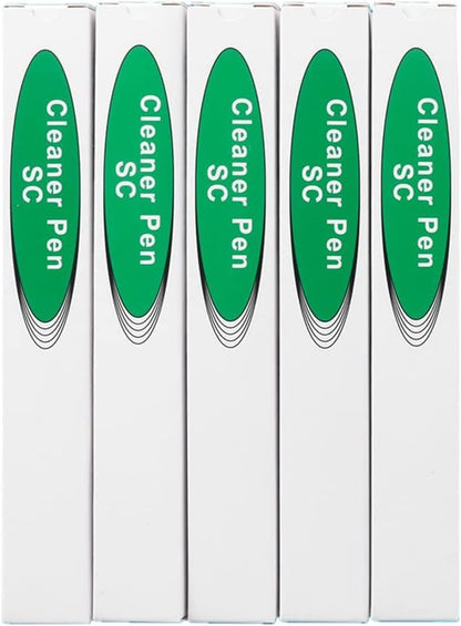 Fiber Optic Connector Cleaning Pen 800+ Clicks 5 Pack Fiber Optic Cleaner Pen for 2.5mm Ferrules SC,FC,ST,SC/APC and FC/APC
