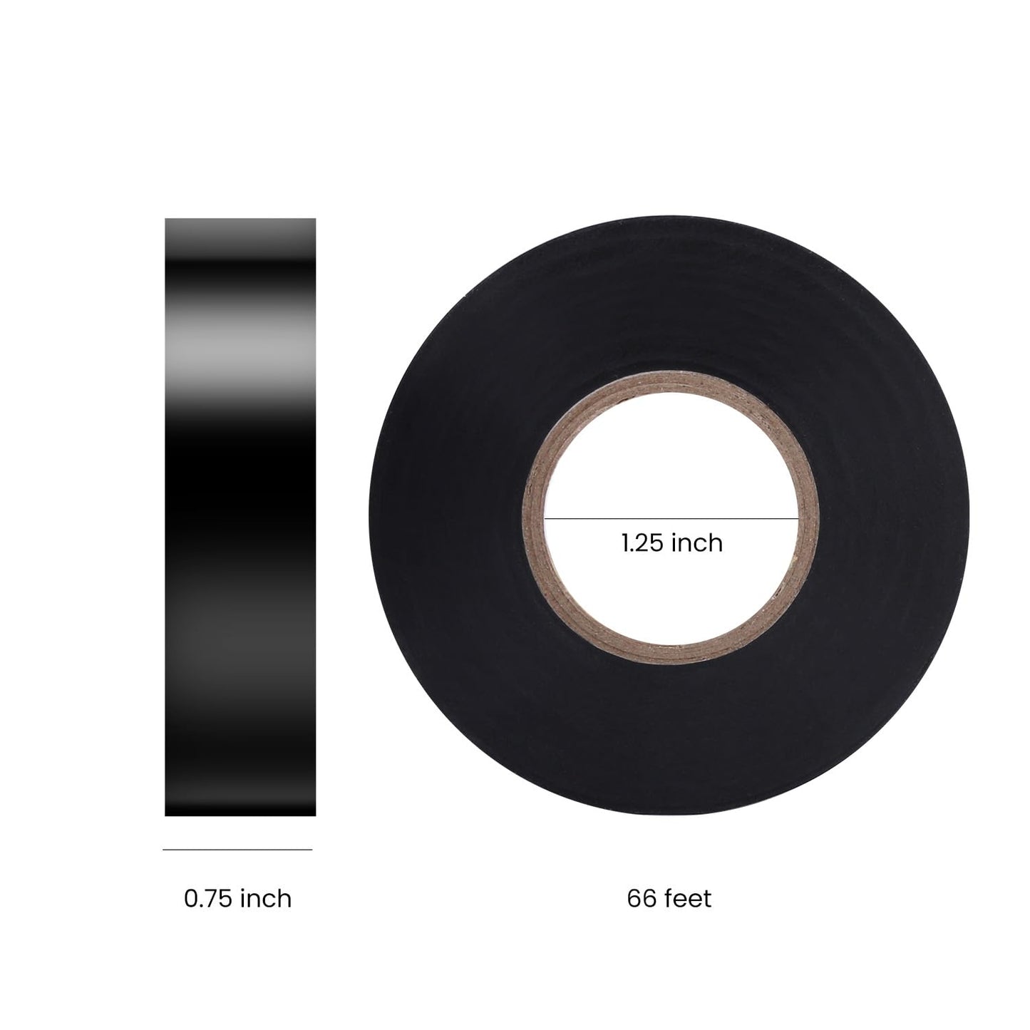 Electrical Tape, Waterproof, 10-PACK, Black