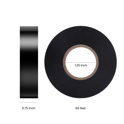Electrical Tape, Waterproof, 10-PACK, Black