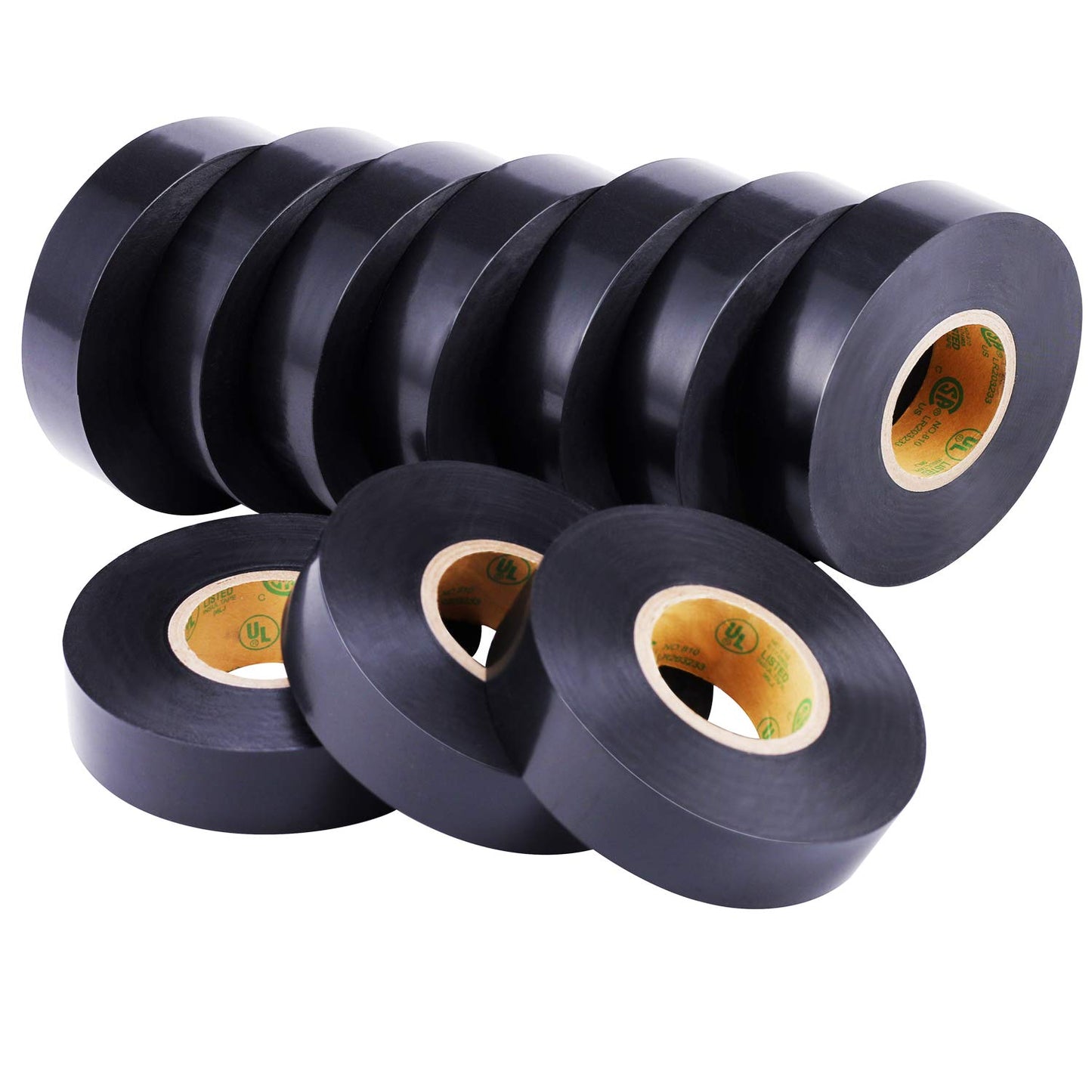 Electrical Tape, Waterproof, 10-PACK, Black