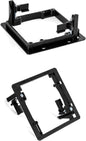 Double Gang Drywall Mounting Bracket 10PK, LOW VOLTAGE ONLY, BLK, Mudring