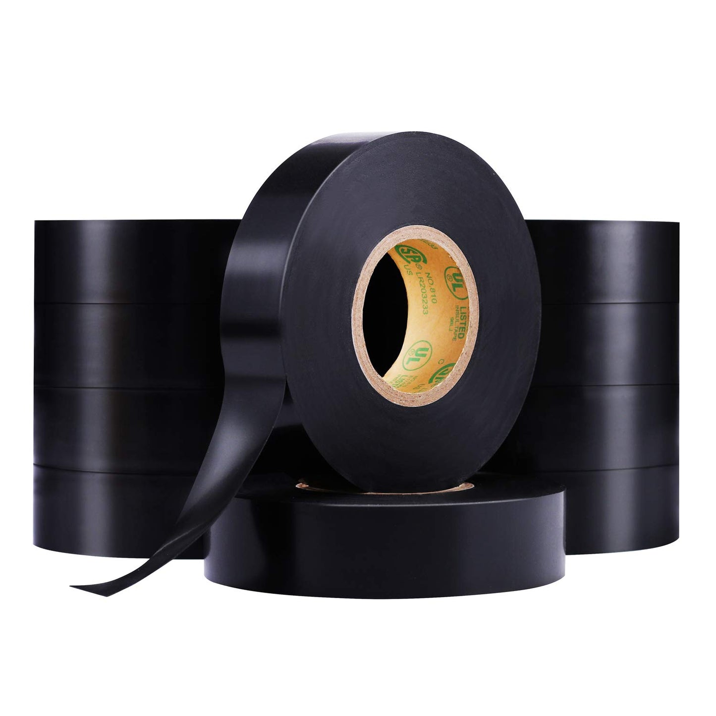 Electrical Tape, Waterproof, 10-PACK, Black