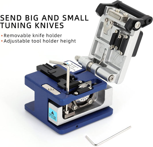 FC-6S Optical Fiber Cleaver Stripping Cutter Tool – Precision Fiber Optic Cutting Solution
