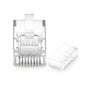 CAT6 RJ45 Standard Modular Plugs (TWO-PIECE SUIT), Unshielded Network Connector or 23-24AWG Twisted Pair Solid Or Stranded Cable (100/PACK)