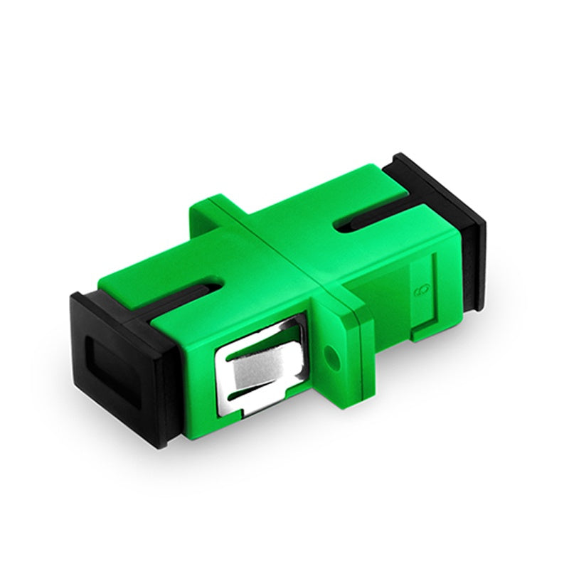 SC/APC to SC/APC Simplex OS2 Single Mode Fiber Optic Adapter/Coupler with Flange (10pcs/Pack)