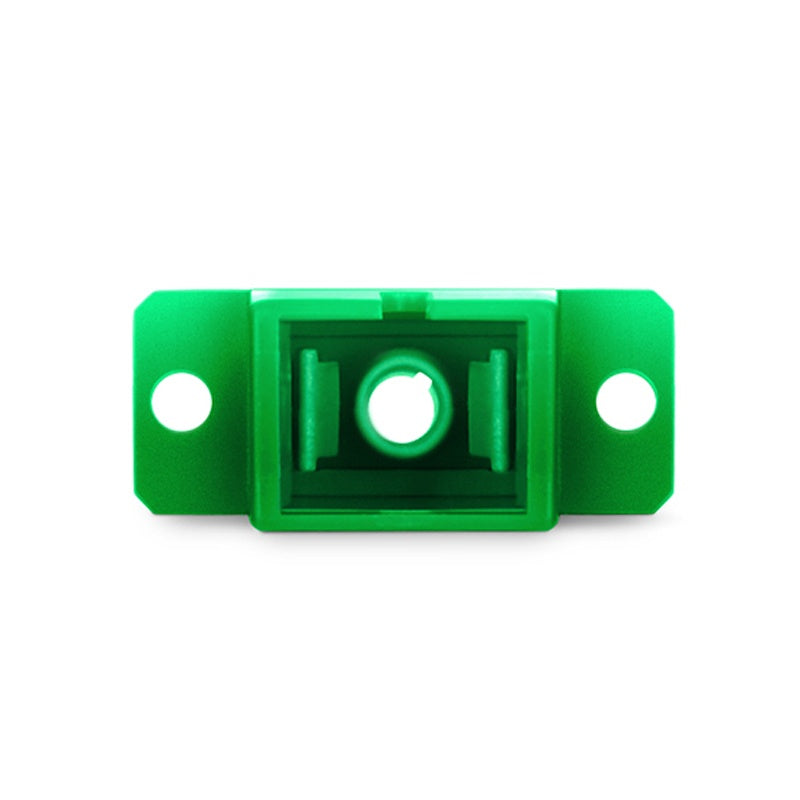 SC/APC to SC/APC Simplex OS2 Single Mode Fiber Optic Adapter/Coupler with Flange (10pcs/Pack)