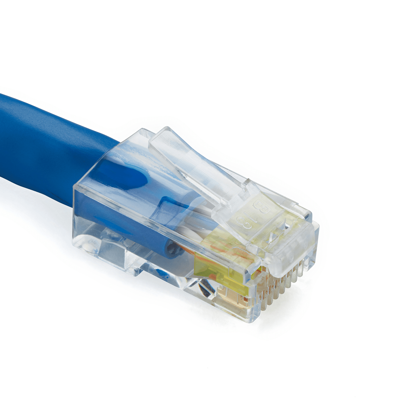 CAT6 RJ45 Standard Modular Plugs (TWO-PIECE SUIT), Unshielded Network Connector or 23-24AWG Twisted Pair Solid Or Stranded Cable (100/PACK)