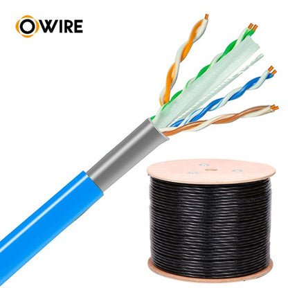 Outdoor 1000 ft/305m box 8 core 14awg UTP SFTP Ethernet Network LAN cat 6 cables