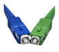 Fiber Patch Cable .5M (1FT) , 1 Fiber, SC/UPC Simplex TO SC/APC Simplex, OS2 Single Mode, Riser(OFNR), 0.9MM, Yellow