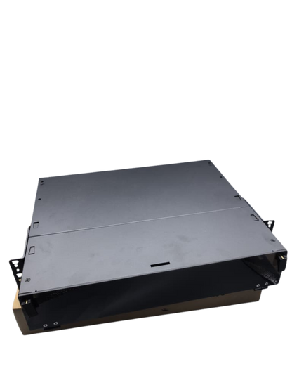 4U 288Core High Density Sliding Patch Panel, Loaded w/ 12pcs 24Core LC/APC Quad Adapter, 24 PCS LCAPC Single Mode Pigtails, 12pcs 24Core Fiber Splice Tray.