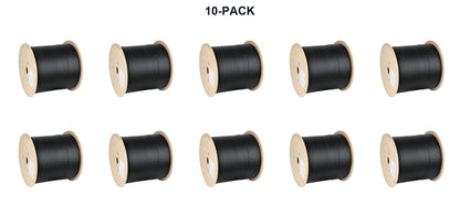 10-PACK Fiber Optic Cable Flat Drop 6 Count  – 2,500 FT