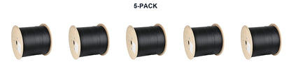5-PACK Fiber Optic Cable Flat Drop 6 Count  – 2,500 FT