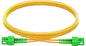 Fiber Patch Cable 3M(7FT),2 FIBERS,  SC/APC Duplex,  OS2 Single Mode, Riser(OFNR), 0.9MM, Yellow