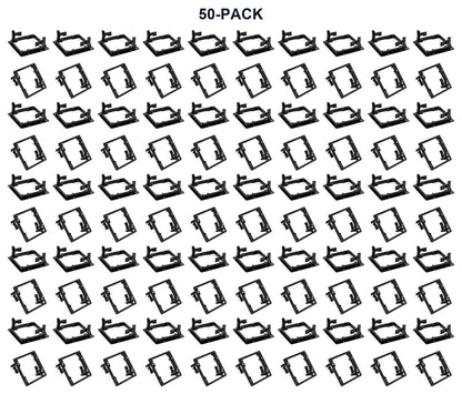 50-PACK Double Gang Drywall Mounting Bracket Mudring