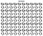 50-PACK Double Gang Drywall Mounting Bracket Mudring
