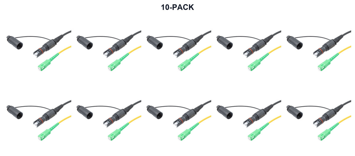 10-PACK OptiTap fiber patch cable