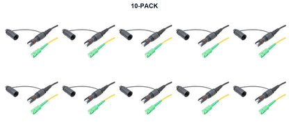 10-PACK OptiTap fiber patch cable