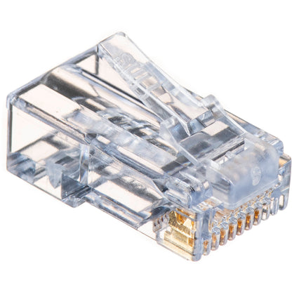CAT6 RJ45 Standard Modular Plugs (TWO-PIECE SUIT), Unshielded Network Connector or 23-24AWG Twisted Pair Solid Or Stranded Cable (100/PACK)