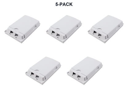 5-PACK Wall Mounted Fiber Optic Terminal Box